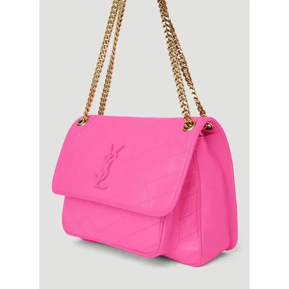 SAINT LAURENT Niki Shoulder Bag in Pink - Picture 6 of 7